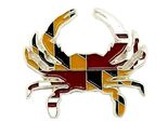 Large Maryland Flag Design Crab Hat Tac or Lapel Pin - $7.99