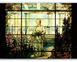 Stained Glass Window Swannanoa Marble Palace Waynesboro VA Chrome Postca... - $3.91