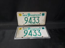 1999 New Hampshire License Plate Set Tags - 4 Four Digit Low Number 9434 - $34.35