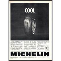 1970 Michelin Tires Vintage Print Ad X Radial Tire Wire Wheel Man Cave Wall Art - $10.97