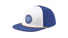 PUMA New Prevent Bogeys Blue/Mustard Adjustable Snapback Golf Hat/Cap - £26.23 GBP