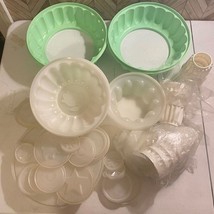 Vintage Jadite Green Tupperware Jel N Serve Gelatin Molds [Item 642] - $22.44