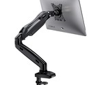 HUANUO Single Monitor Mount, Articulating Gas Spring Monitor Arm, Adjust... - £59.32 GBP