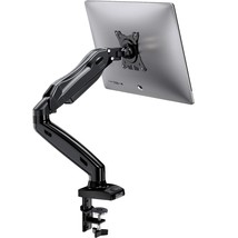 HUANUO Single Monitor Mount, Articulating Gas Spring Monitor Arm, Adjustable Mon - £50.35 GBP