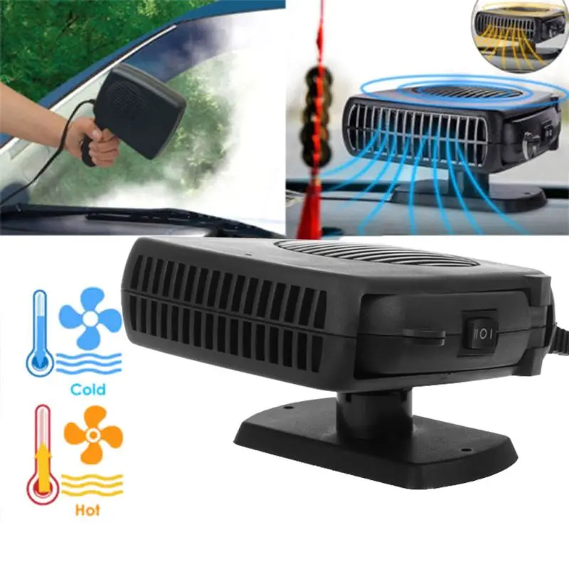 OOTDTY 2 In 1 Car Portable Ceramic Heating Cooling Heater Fan Defroster Demister - £17.59 GBP