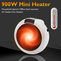Portable Electric Small Heater 900W Wall Outlet Space Heater Adjustable - $44.99