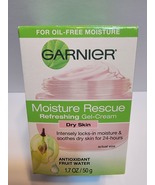 New Garnier Moisture Rescue Refreshing Gel-Cream For Face Dry Skin 1.7 O... - £3.93 GBP