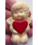 Vintage Avon Potpourri Mini Pomander White Angel With Heart - $1.99