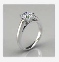 SILVER SIMPLE RHINESTONE COSTUME ENGAGEMENT RING 5.5 6.5 7.5 8.5 9.5 - £31.92 GBP