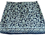 J.Jill Navy, Light Blue, White Green Floral Pull On Skirt  Size 3X - $37.99