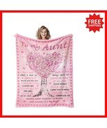 Versatile 60&quot;x50&quot; Aunt Gift Blanket - Perfect for Reading, Napping, and ... - $660.61 MXN