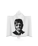 Black and White Ringo Starr Hooded Blanket: Perfect for Beatles Fans and... - £58.01 GBP