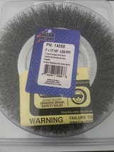 Wire Bench Wheel Brush, Fine Crimped with 1/2-Inch and 5/8-Inch Arbor, 6... - $20.00
