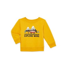 Garanimals Baby Boy Long Sleeve Graphic Fleece Sweatshirt, Size 18M Colo... - £10.30 GBP