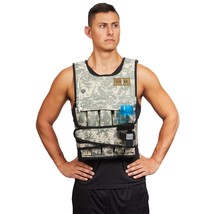 Camouflage Adjustable Weighted Vest Without Shoulder Pads (40) - £83.37 GBP