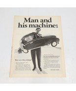1972 LIFE Man and His Machine  Just look Inside Cover Print Ad 10.5&quot; x 1... - £6.27 GBP