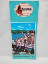 Vintage Milton Wisconsin Blackhawk Campgrounds Information Brochure - $375.11 MXN