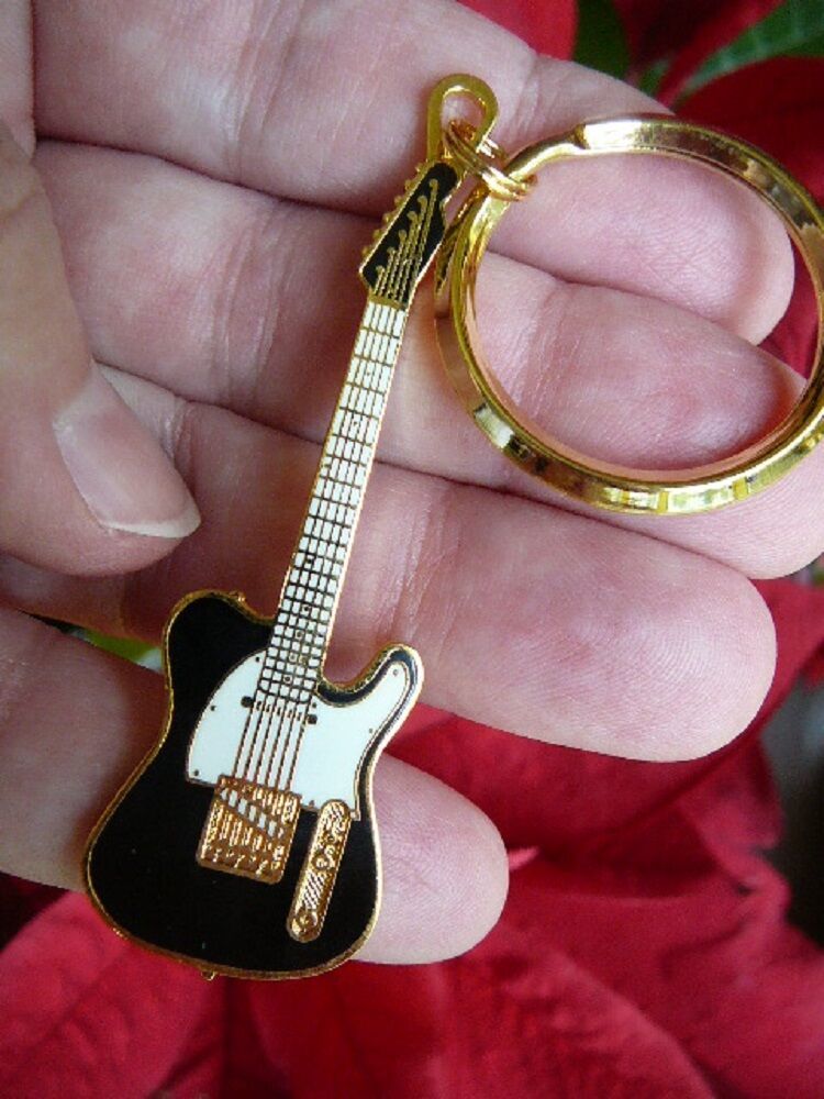 (M-224-C) Pick from 3 colors FENDER TELECASTER Electric guitar KEY CHAIN... - $21.41