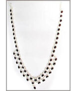 Collana Fatto con Argento E Ambra - $43.33