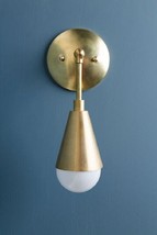 Mid Century Design Brass wall Sconce Light Bedside/bathroom/Vanity light Fixture - £50.54 GBP