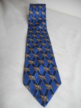 Brooks Brothers Makers Blue Yellow Elephants Animal Print 100% Silk Tie ... - $372.50 MXN