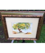 PAULETTE BERNSON Original Watercolor Landscape - Signed &amp; Framed Listed ... - $133.65