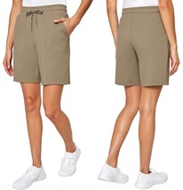 Mondetta Ladies&#39; Active Bermuda Shorts Brindle ,  (Khaki)  , Size :Large - £11.43 GBP
