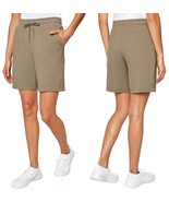 Mondetta Ladies&#39; Active Bermuda Shorts Brindle ,  (Khaki)  , Size :Large - £11.50 GBP