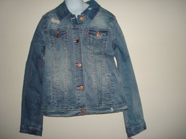 GIRLS LEVIS TRUCKER DENIM JACKET SIZE XL /13-15/NWT - £18.36 GBP