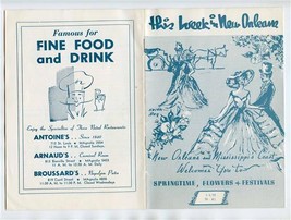 This Week in New Orleans Springtime Flowers &amp; Festivals April 1959 - £9.29 GBP