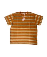 Levis Vintage LVC Sportswear Mens XL 1940 Brown/ Yellow Stripes Pocket T... - $66.49