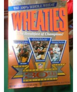 Great Collectible Empty Box WHEATIES 1967-1996 Super Bowl Anniversary-Ba... - £11.35 GBP