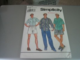 Simplicity 8901 Men's Shirt, Pull-on Pants & Shorts Pattern - Size 46-52 - $13.21