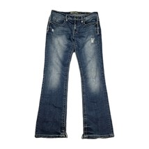 BKE Jeans Mens Size 31R Aiden Bootcut Distressed Blue Denim Pants - $44.54