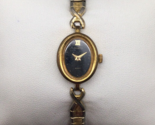 Vintage Pulsar Watch Women 16mm Gold Tone V810-5160 Stretch Band New Bat... - $24.74
