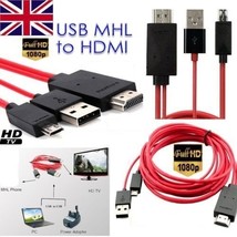 1080P MHL Micro USB to HDMI HDTV ADAPTER HTC EVO 3D G14 G18 ONE X XL S F... - $7.53