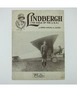 Lindbergh The Eagle of the USA Sheet Music Charles Lindbergh Photo Vinta... - £11.98 GBP