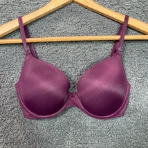 Victoria Secret Pink Wear Everywhere Push Up T-Shirt Burgundy Multiway Bra 32D - £13.01 GBP