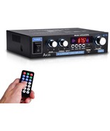 Stereo Audio Amplifier Receiver, 200W Home Dual Channel Bluetooth 5.0 Sound - £29.08 GBP