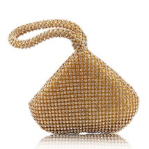 Fashion Vintage Women&#39;s Triangle Glitter Handbag Purse Clutch Evening Bags Party - £19.25 GBP
