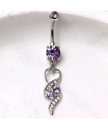 316L Surgical Steel Gemmed Navel Ring with - $31.11 CAD