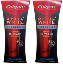 2x Colgate Optic White Pro Series Whitening Stain Prevention 3 OZ each exp 04/25 - $17.81