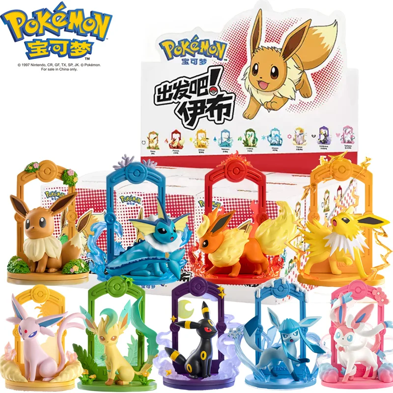 On eevee family suit jolteon sylveon action figure toy collection model cute figure toy thumb200