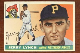 Vintage Baseball Card Topps 1955 Jerry Lynch Outfield Pittsburgh Pirates #142 - £9.08 GBP