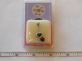 Salon Imports 14 Guage Body Piercing Belly Ring Silver Tone Women&#39;s Juni... - $12.86