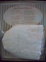 Heirloom Bonnet Hat with Cross Embroidery by Elegant Baby NEW READ BELOW - $18.25