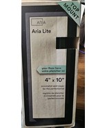 Aria Flushmount Lite 4 in. x 10 in. Register Cover Black with Your Floor - $23.38