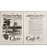 1928 Print Ad Chris-Craft Wooden Cabin Cruiser Boats Chris Smith Algonac,MI - £21.92 GBP