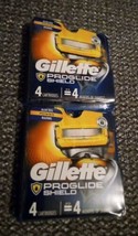 2 Gillette Proglide Shield Razor Blade Refill Cartridges - 4 ct. (YY6) - £18.54 GBP