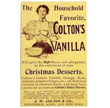 Colton Vanilla Extract Flavoring 1897 Advertisement Victorian Baking ADB... - $374.75 MXN